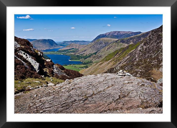 Buttermere View Framed Mounted Print by David Lewins (LRPS)