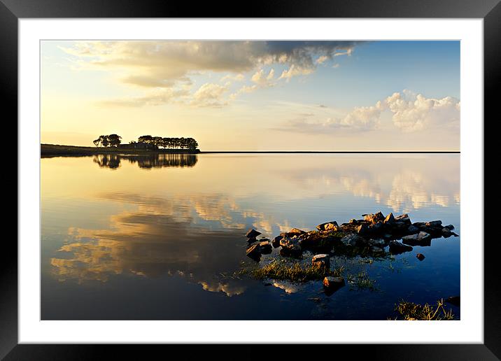 Smiddy Shaw Reservoir, Consett Framed Mounted Print by David Lewins (LRPS)