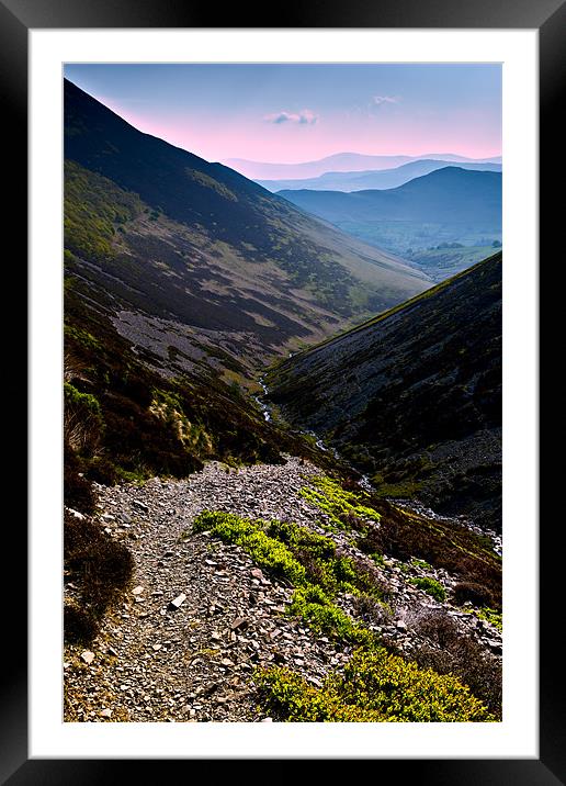 Newlands Valley, Cumbria. Framed Mounted Print by David Lewins (LRPS)