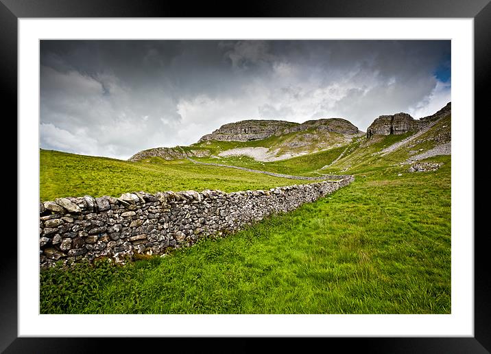 Attermire Scar, Yorkshire Dales Framed Mounted Print by David Lewins (LRPS)