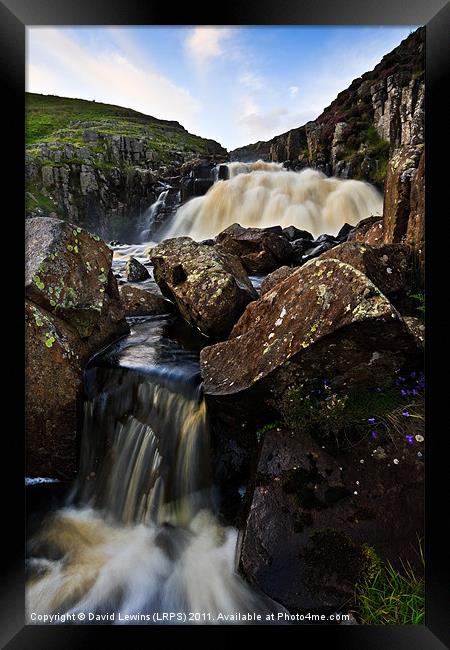 Cauldron Snout Waterfall Framed Print by David Lewins (LRPS)
