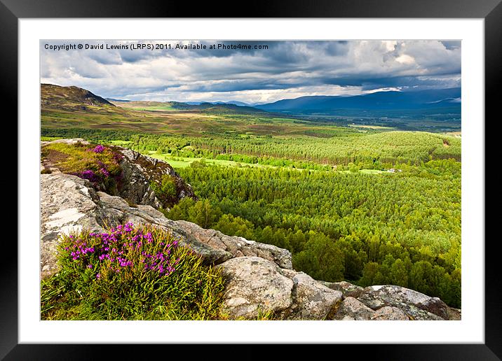 Storm Clouds Over the Cairngorms Framed Mounted Print by David Lewins (LRPS)