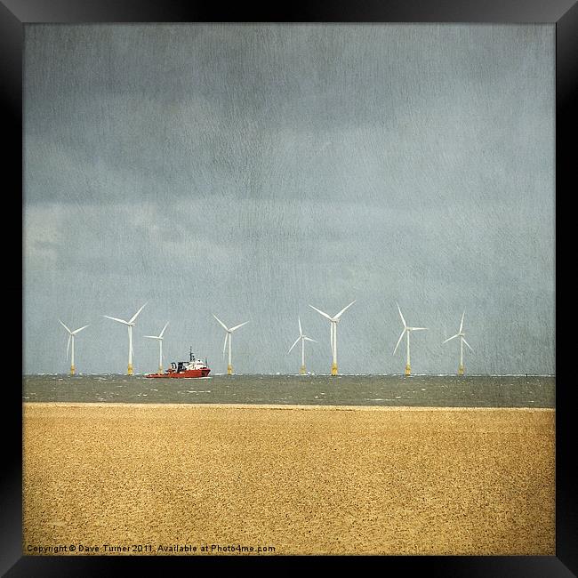 Scroby Sands Windfarm, Great Yarmouth Framed Print by Dave Turner