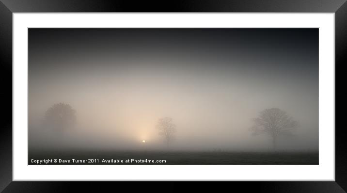 Sunrise, Wramplingham, Norfolk Framed Mounted Print by Dave Turner
