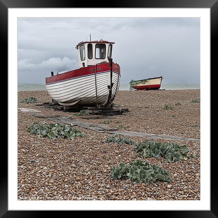 Rebecca, Dungeness, Kent Framed Mounted Print by Dave Turner