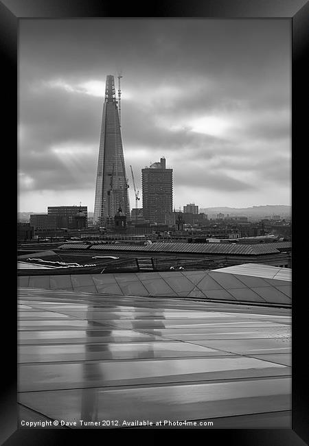 The Shard in the Cloud, London Framed Print by Dave Turner