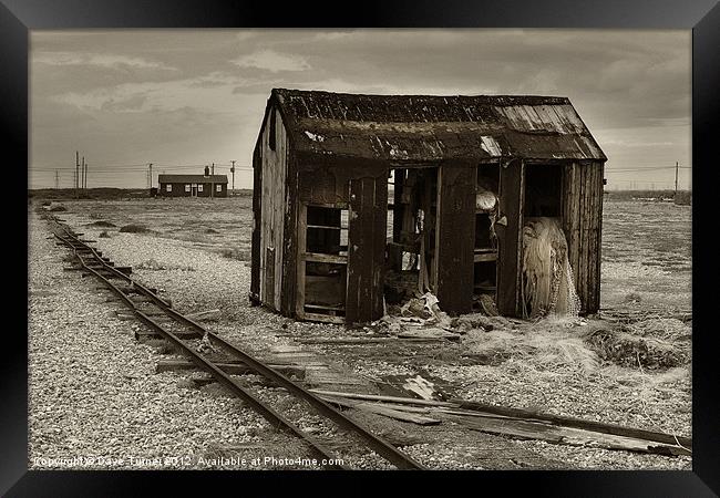 Fisherman's Shed, Dungeness Framed Print by Dave Turner