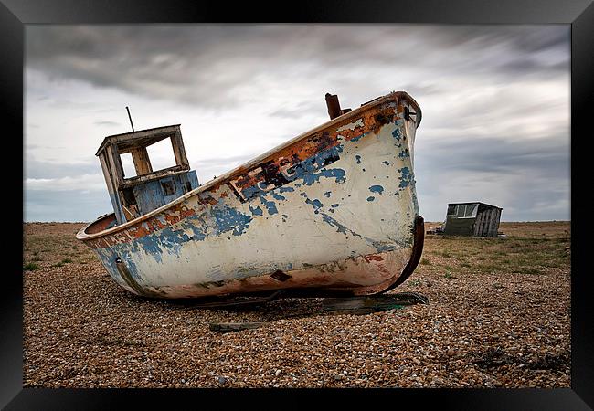 The Trawler, Dungeness Framed Print by Dave Turner