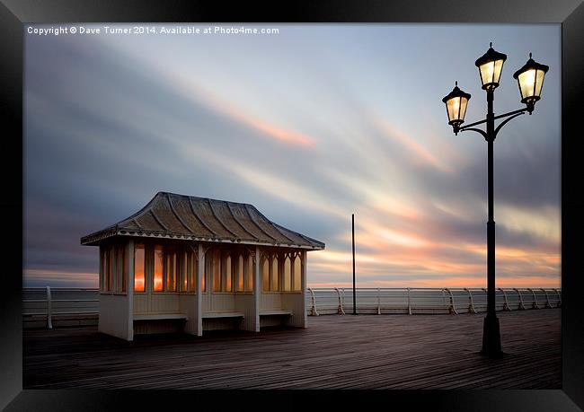 Cromer Pier Sunset, Norfolk Framed Print by Dave Turner