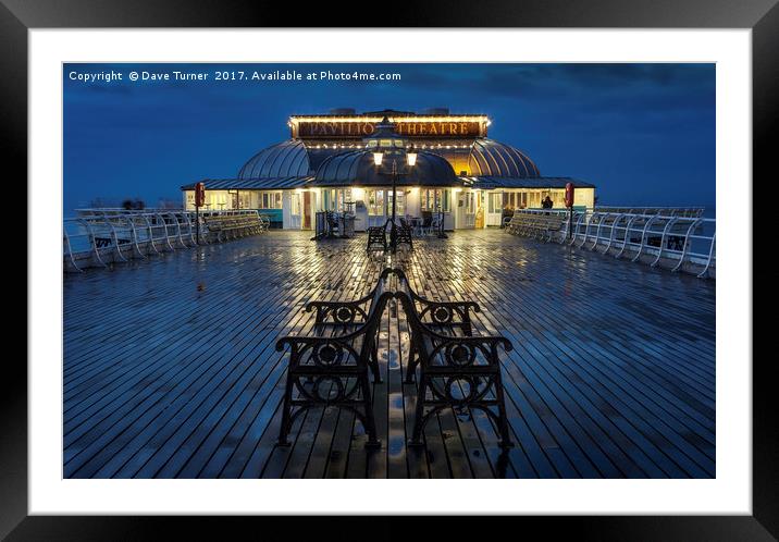 Pavilion Theatre, Cromer Pier, Norfolk Framed Mounted Print by Dave Turner