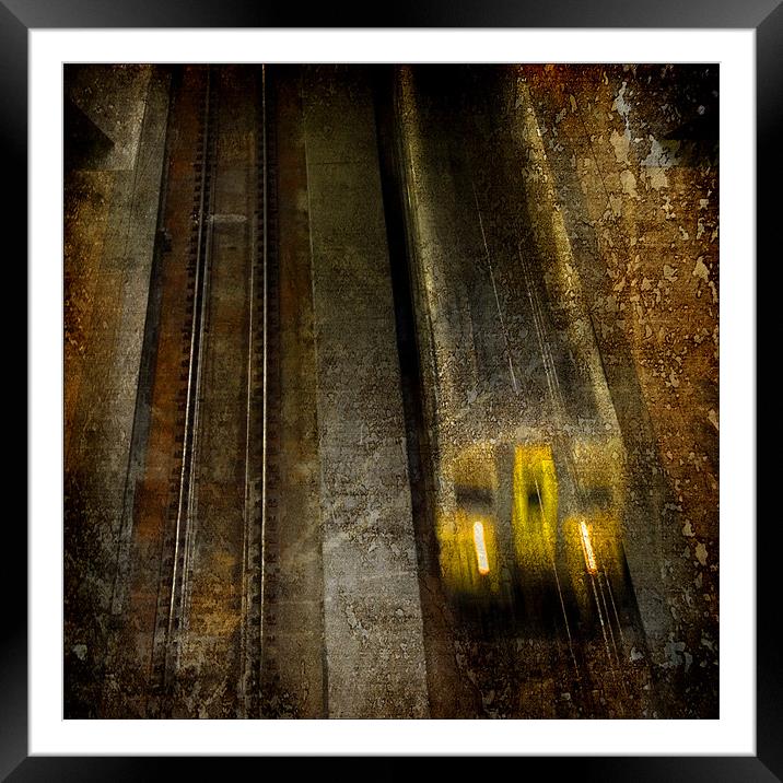 The Train ..... Framed Mounted Print by Dave Turner
