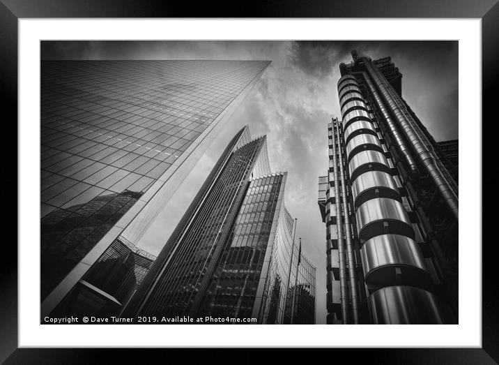 City of London Framed Mounted Print by Dave Turner
