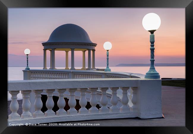 Bexhill-on-Sea Promenade at Dusk Framed Print by Dave Turner
