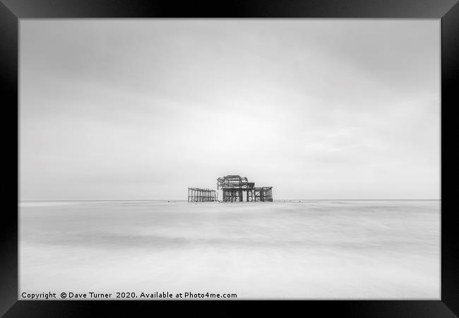 West Pier, Brighton Framed Print by Dave Turner