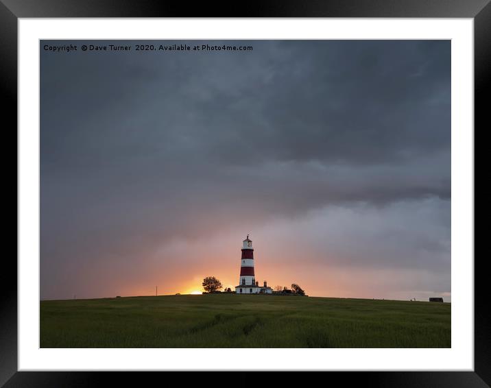 Happisburgh Lighthouse, Norfolk Framed Mounted Print by Dave Turner