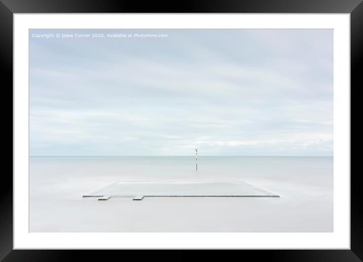 Sea Swimming Pool, Broadstairs Framed Mounted Print by Dave Turner
