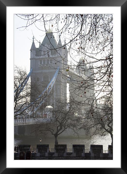 Tower Bridge, London Framed Mounted Print by Dave Turner
