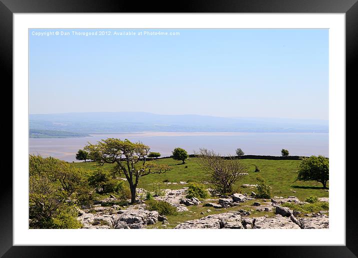 View over Morecambe Bay Framed Mounted Print by Dan Thorogood