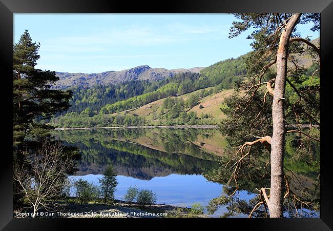 Reflections on Thirlmere Framed Print by Dan Thorogood