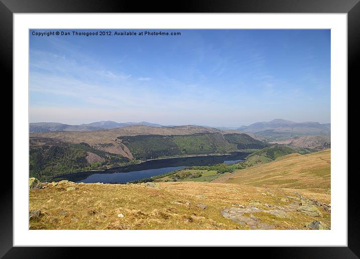 Thirlmere from Helvellyn Framed Mounted Print by Dan Thorogood