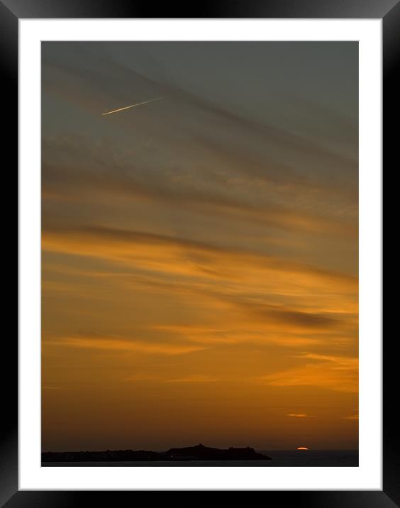 Sunset over Hayle Framed Mounted Print by Dan Thorogood