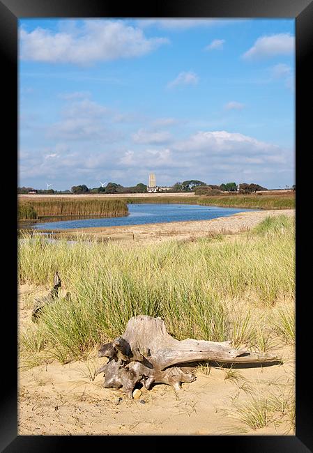 Covehithe Lagoon Framed Print by Robert Geldard