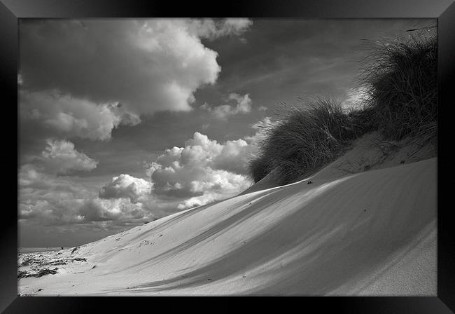 Dunes And Shadows Framed Print by Robert Geldard