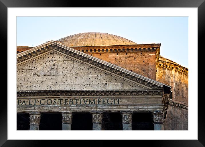 Pantheon Framed Mounted Print by Robert Geldard