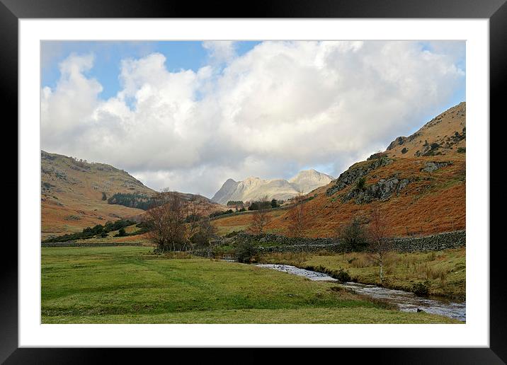 Distant Mountains Framed Mounted Print by Robert Geldard