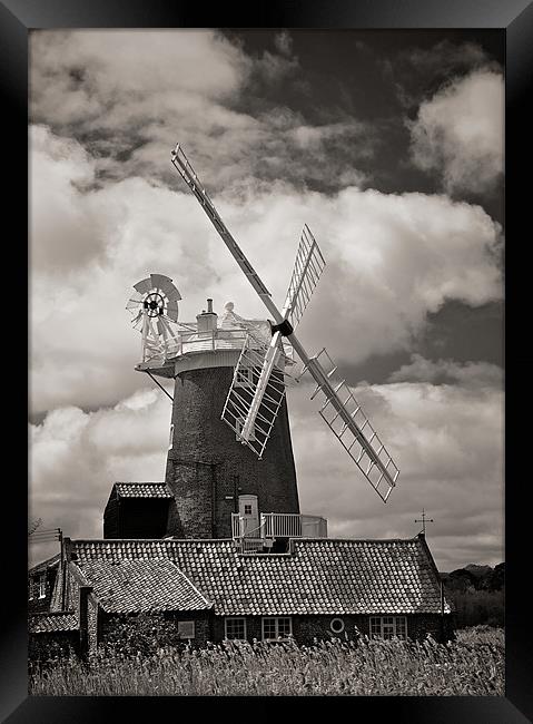 Cley Windmill Framed Print by Robert Geldard