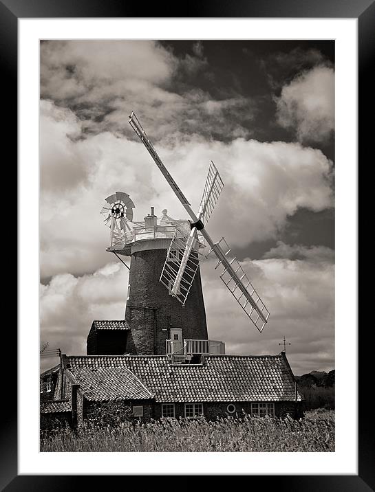 Cley Windmill Framed Mounted Print by Robert Geldard