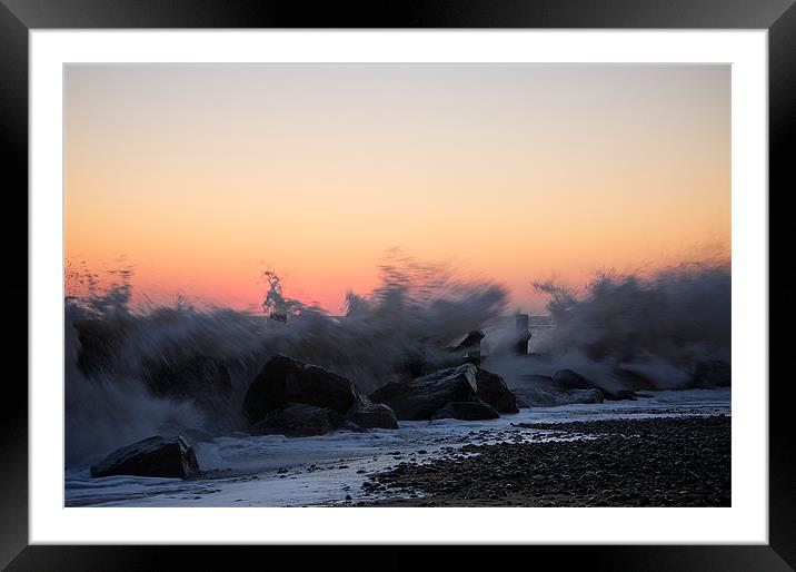 Power Of The Sea Framed Mounted Print by Robert Geldard