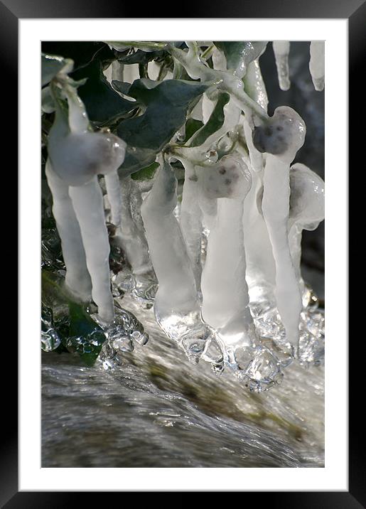 Icy Waters Framed Mounted Print by Robert Geldard