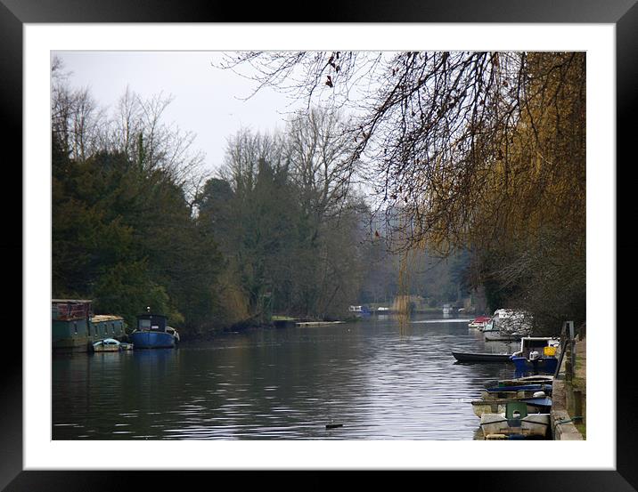 Riverside, River Yare, Norwich Framed Mounted Print by Sheryl Brown