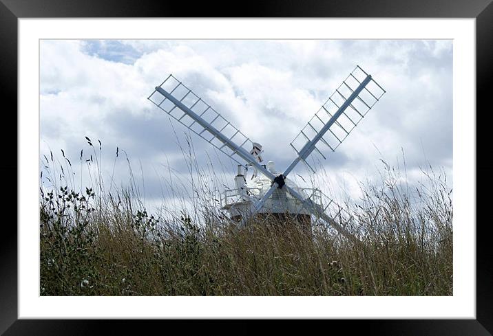 Cley Windmill Framed Mounted Print by Sheryl Brown