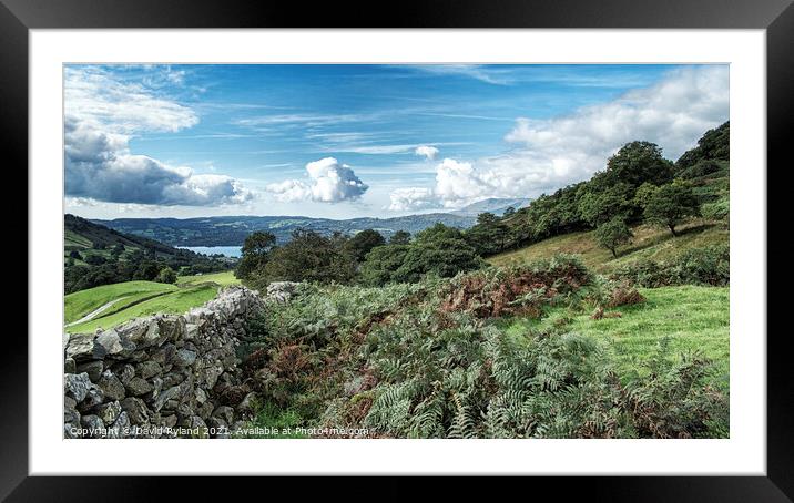 WINDERMERE FROM KIRKSTONE PASS Framed Mounted Print by David Ryland