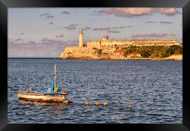 Afternoon Sun over Havana Bay Framed Print by Dianne 