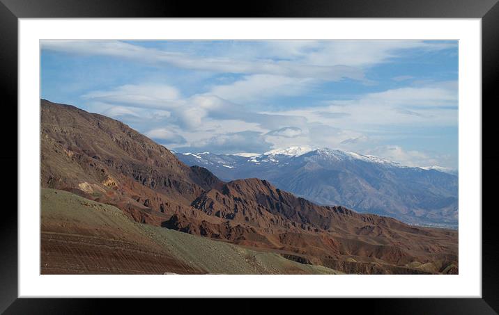 Nice Mountains & Sky in Autumn Framed Mounted Print by Shervin Moshiri