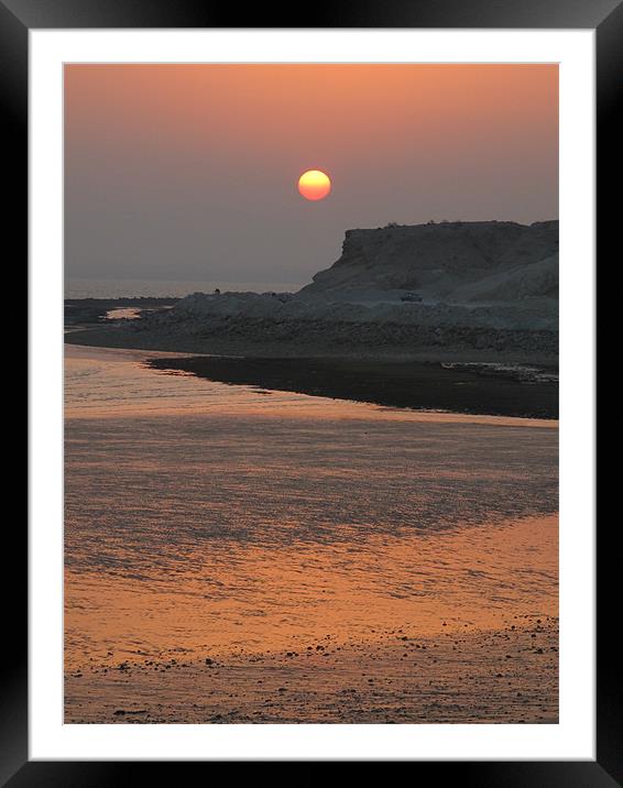 Sunset Framed Mounted Print by Shervin Moshiri