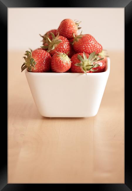 Strawberries Framed Print by Tara Taylor