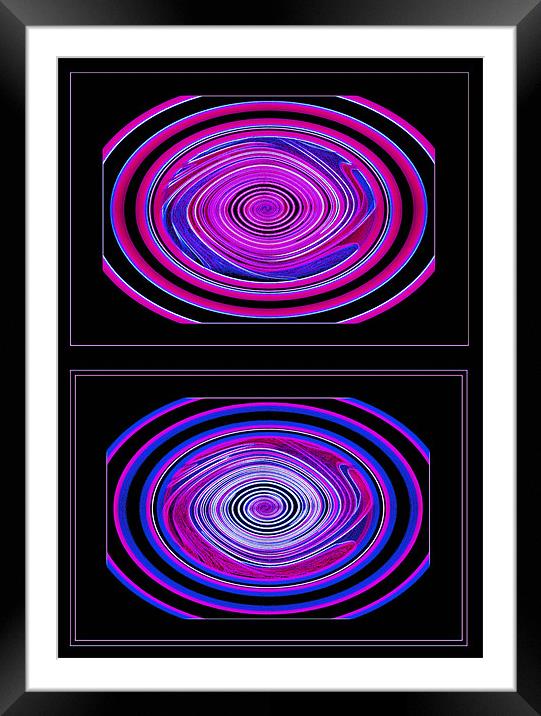 Abstract Coloured 2 Framed Mounted Print by paulette hurley