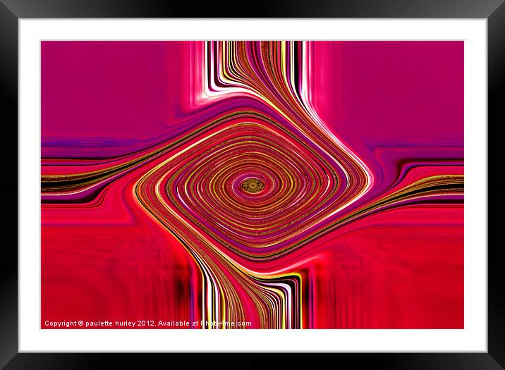 Abstract. Extreme Colour. Framed Mounted Print by paulette hurley