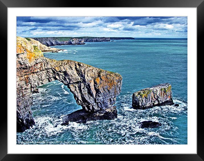 Pembrokeshire Coast. Framed Mounted Print by paulette hurley