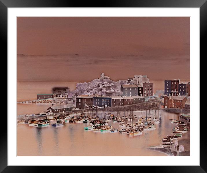 Tenby Lifeboat Station-Pembrokeshire-Wales. Framed Mounted Print by paulette hurley