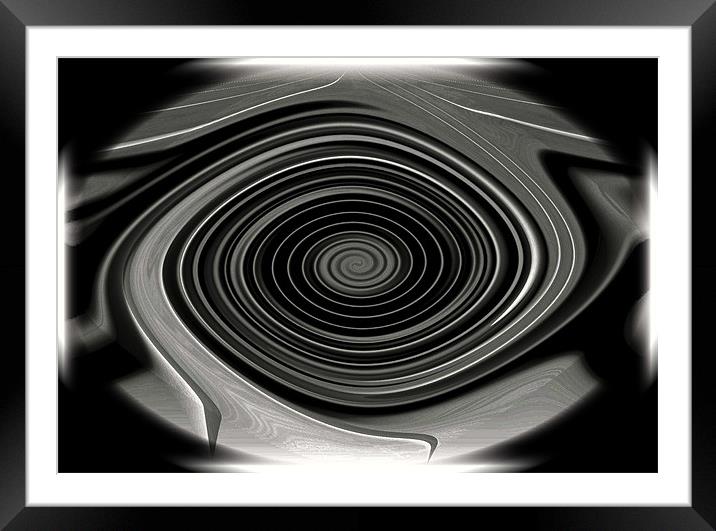 The Swirling Circle Framed Mounted Print by paulette hurley