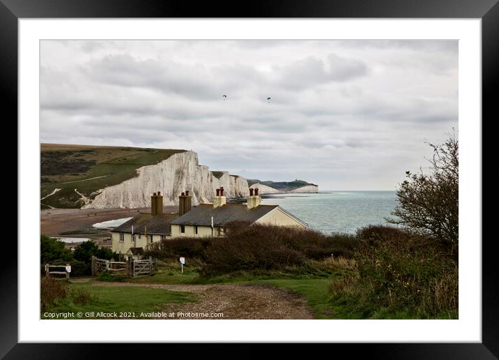 East Sussex Coast Framed Mounted Print by Gill Allcock