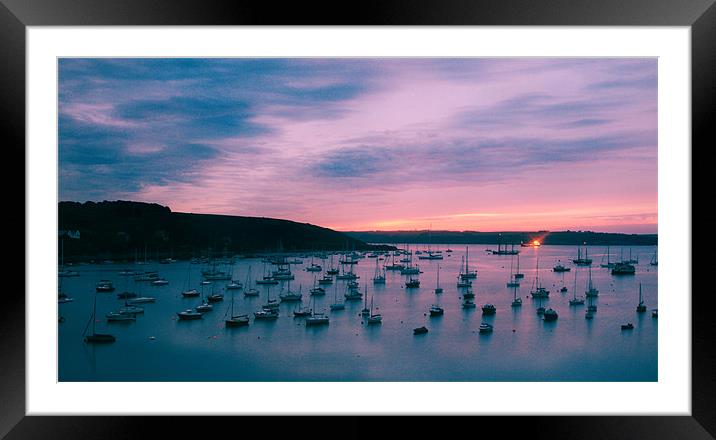 Sunrise over Falmouth Harbour, Cornwall Framed Mounted Print by Gill Allcock