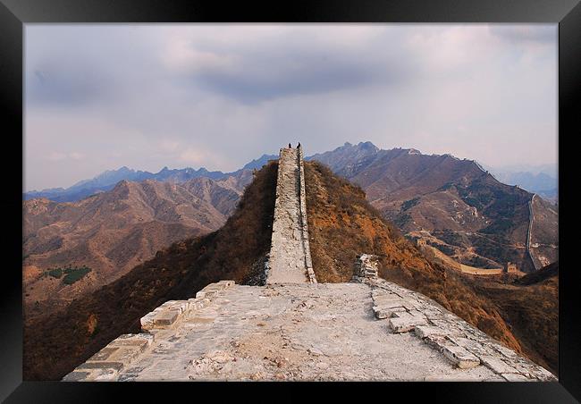 Great wall of china Framed Print by lucy dawson