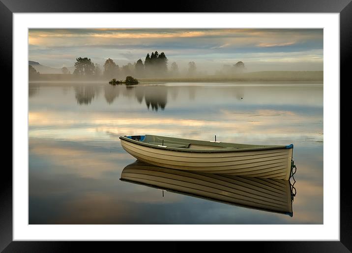 Loch Rusky , Trossachs Framed Mounted Print by David Mould