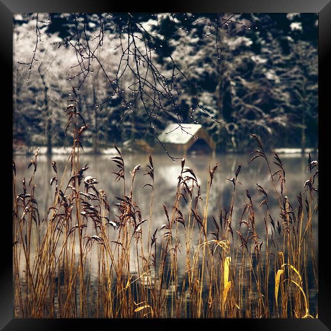 Loch Ard, winter starts.. Framed Print by David Mould